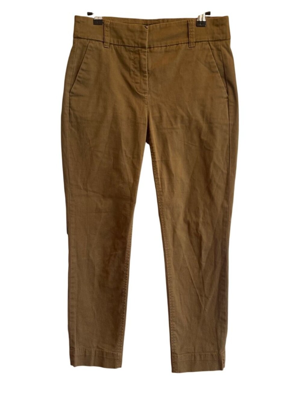J.Crew Chino Pants Sz 2 Tan Cotton Slim Fit Casual Preppy Classic Workwear